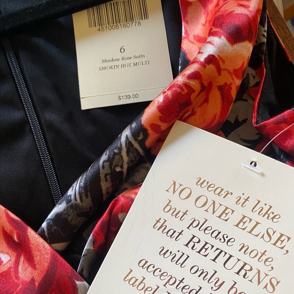 NWT Boston Proper Shadow Satin Rose dress size 6 - Picture 5 of 5